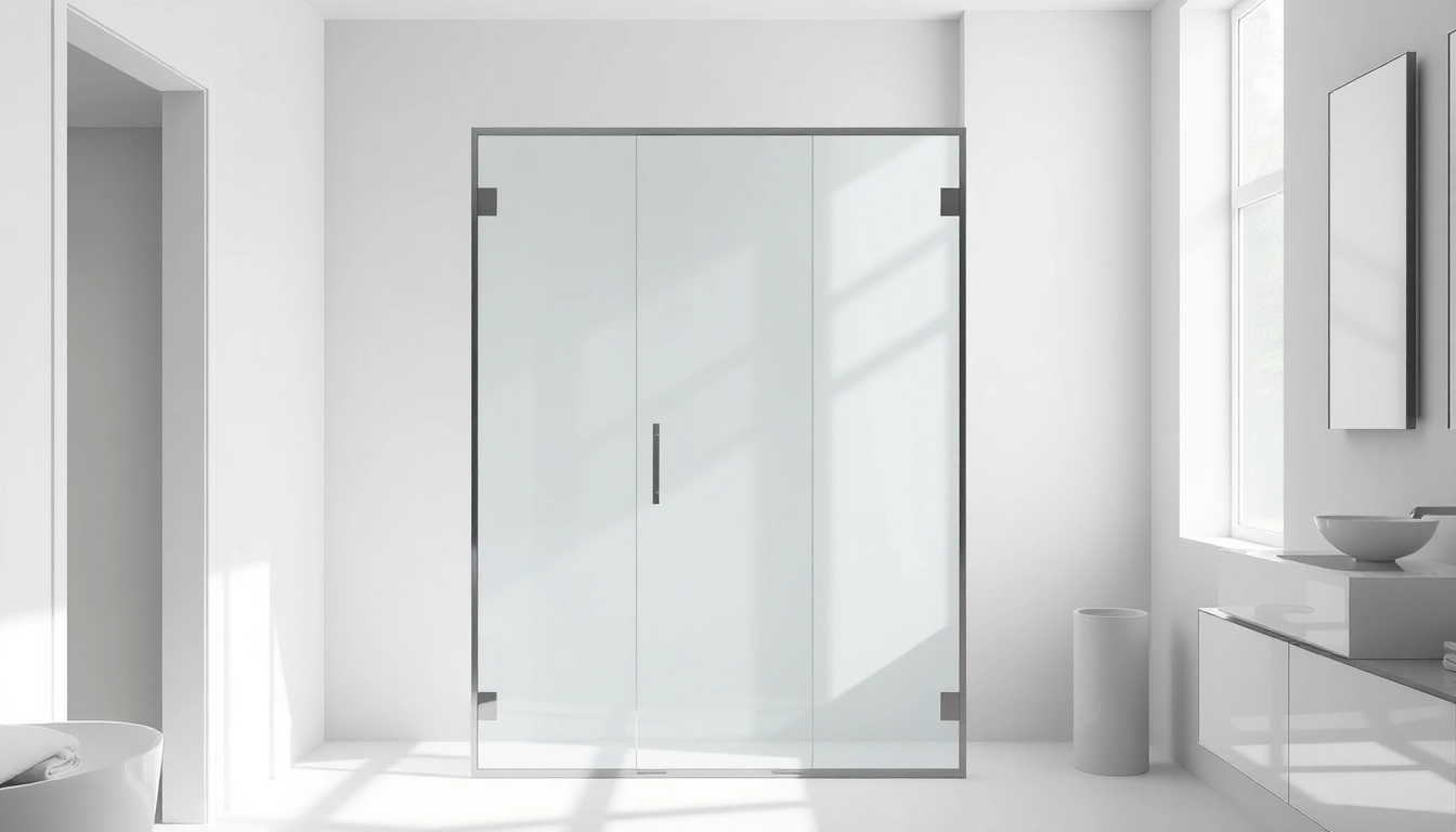 Installer une paroi de douche moderne avec un design élégant dans une salle de bain lumineuse.