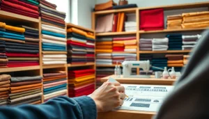 Canvas stoffen worden vakkundig verwerkt door een ambachtsman in een atelier.