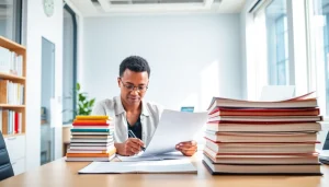 Certified translation workspace showcasing the essence of tradução juramentada.