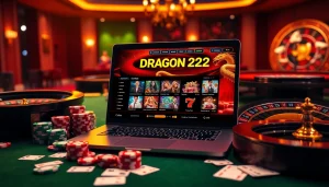 Players enjoy online slots on link DRAGON222 with vibrant casino visuals and gaming excitement.