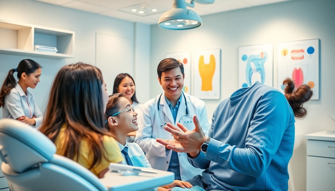 Orthodontic braces in Cheras: A friendly orthodontist consulting a young patient about braces options in a modern clinic.
