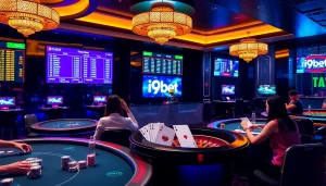 i9bet online casino featuring vibrant gaming tables and interactive player experience.