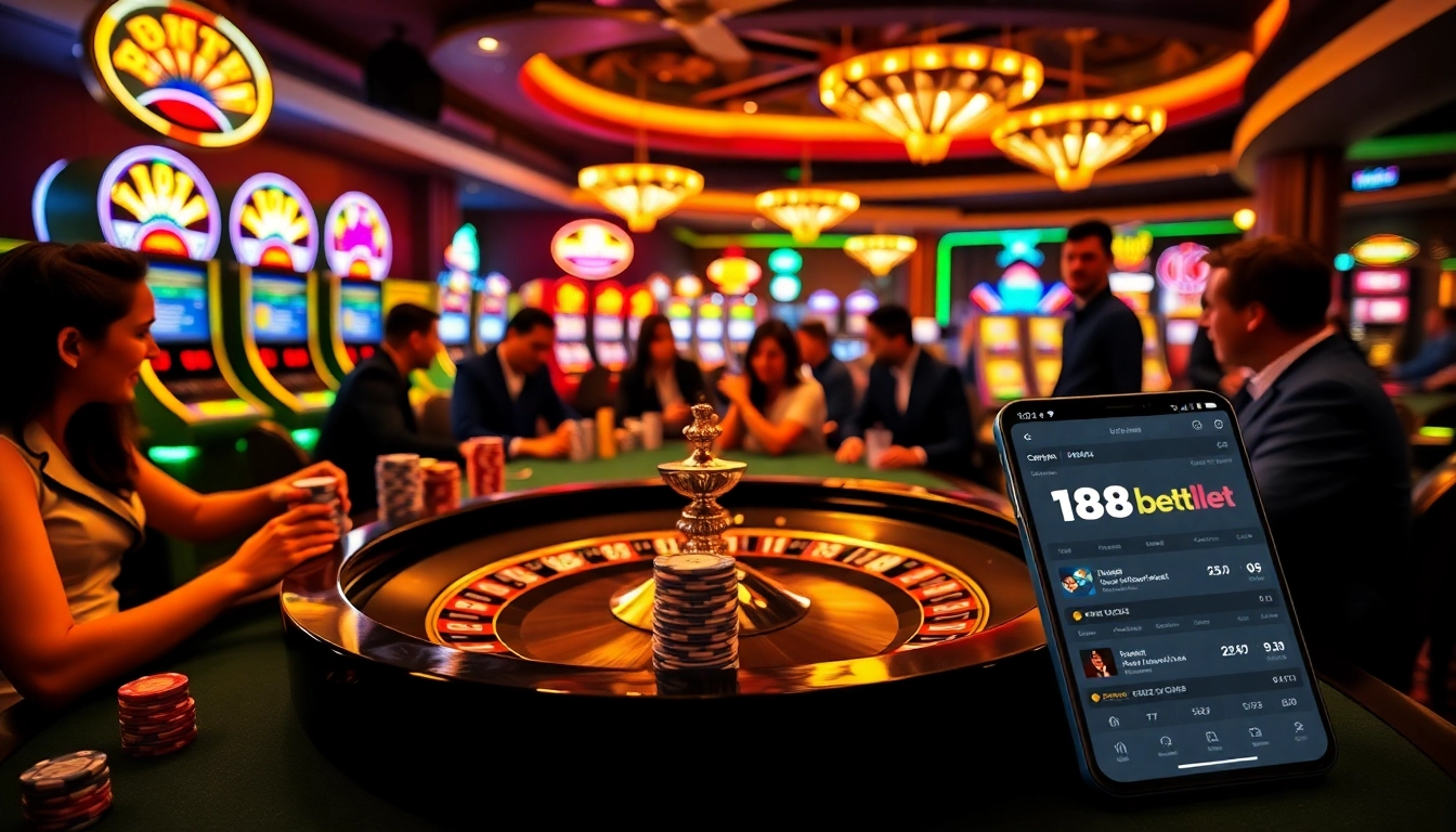 Experience the thrill of winning at 188bet with vibrant casino visuals and engaging gameplay.