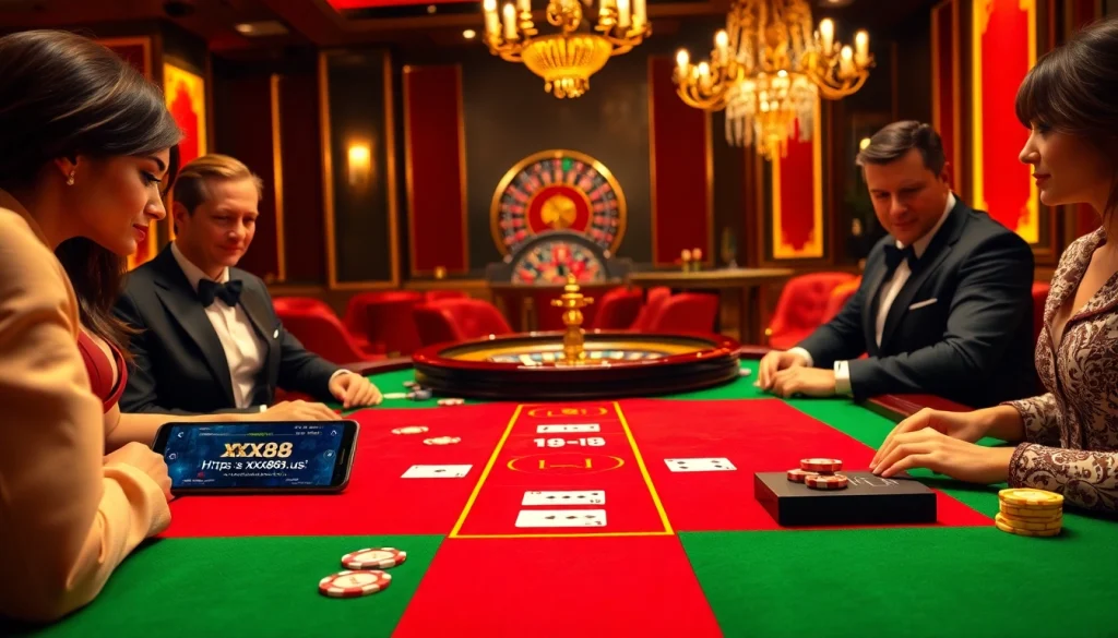 Experience the thrill of baccarat at https://xx88.us/ with luxury casino visuals of intense gameplay.