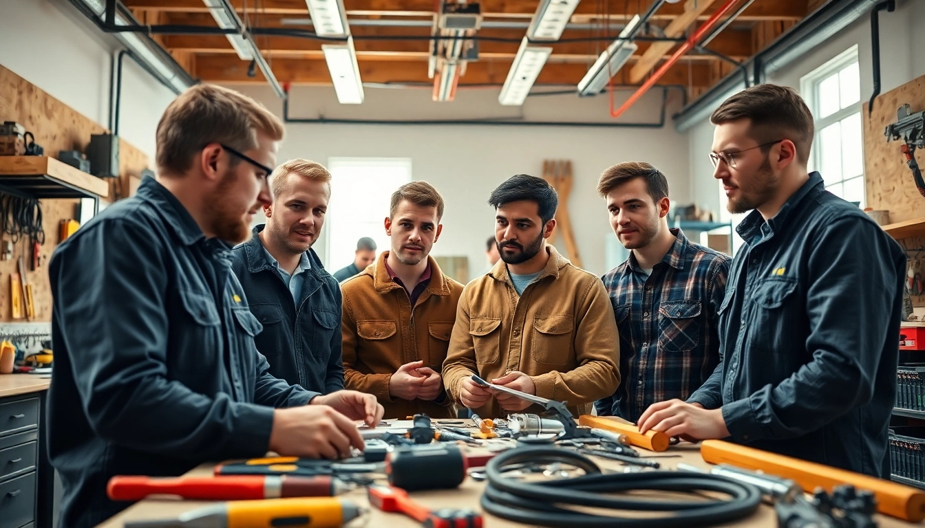 Students engaged in practical lessons at an electrician trade school colorado classroom