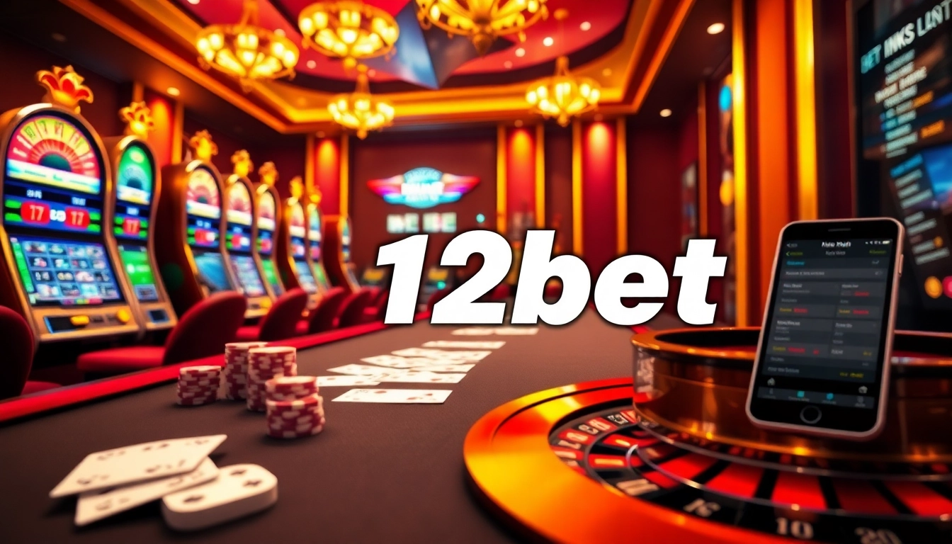 Experience the thrill of live gambling with 12bet as players enjoy a vibrant casino atmosphere.
