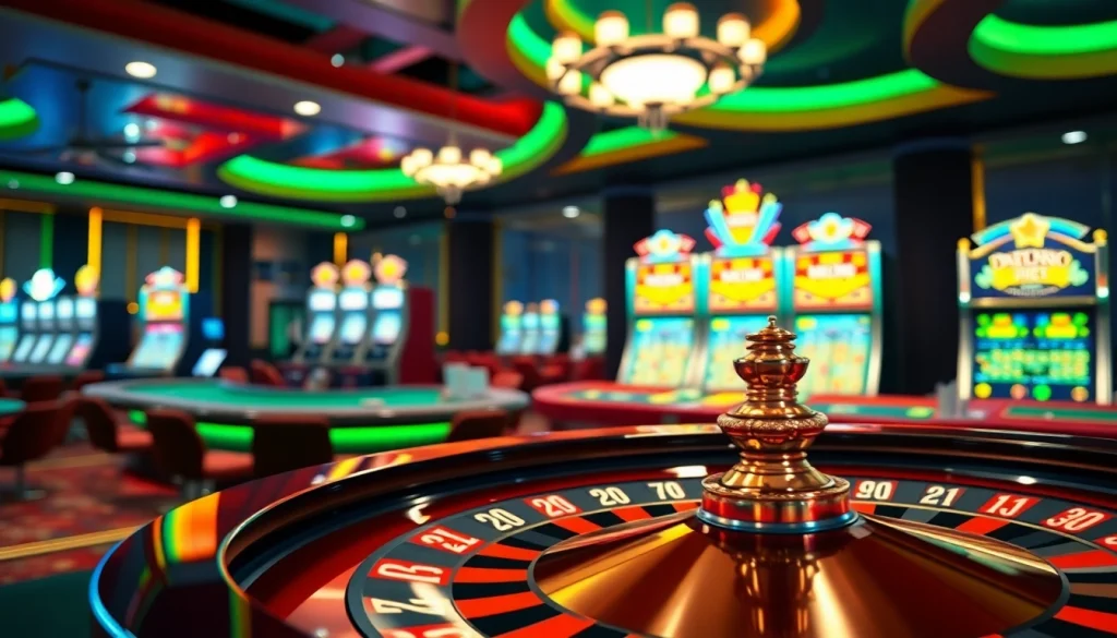 Experience thrilling online games at link rr88 with casino tables and vibrant slot machines.