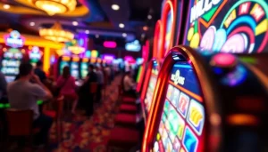 เล่นสล็อต 918kiss slot ที่ตู้เกมสล็อตที่เต็มไปด้วยสีสันในคาสิโน