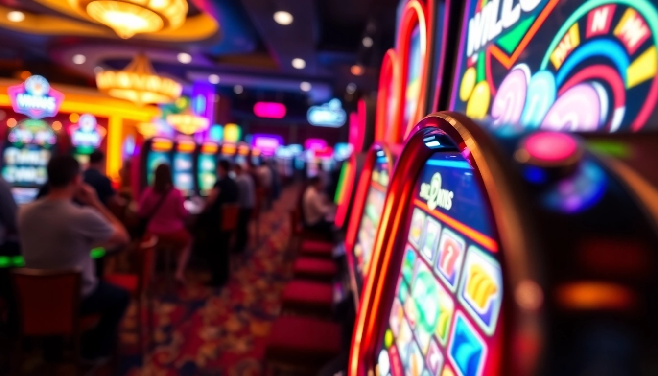 เล่นสล็อต 918kiss slot ที่ตู้เกมสล็อตที่เต็มไปด้วยสีสันในคาสิโน