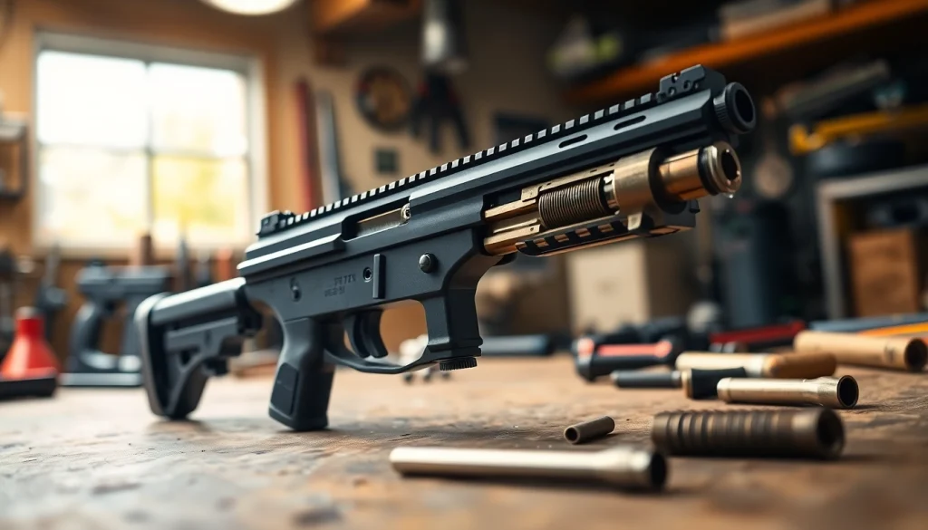 Showcase pf940sc slide kit highlighting premium components and craftsmanship on a workshop bench.