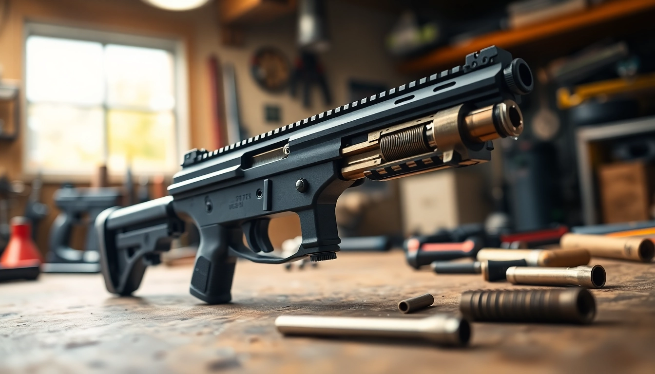 Showcase pf940sc slide kit highlighting premium components and craftsmanship on a workshop bench.