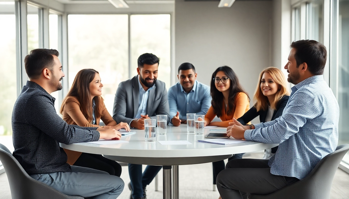 Engage your hiring process with this sales recruiting platform visual, showcasing a diverse team atmosphere.