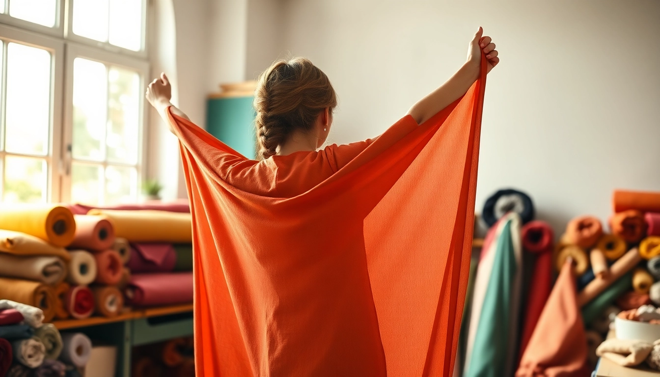 Verken warme en stijlvolle stoffen in een gezellige naaiatelier met prachtige texturen.