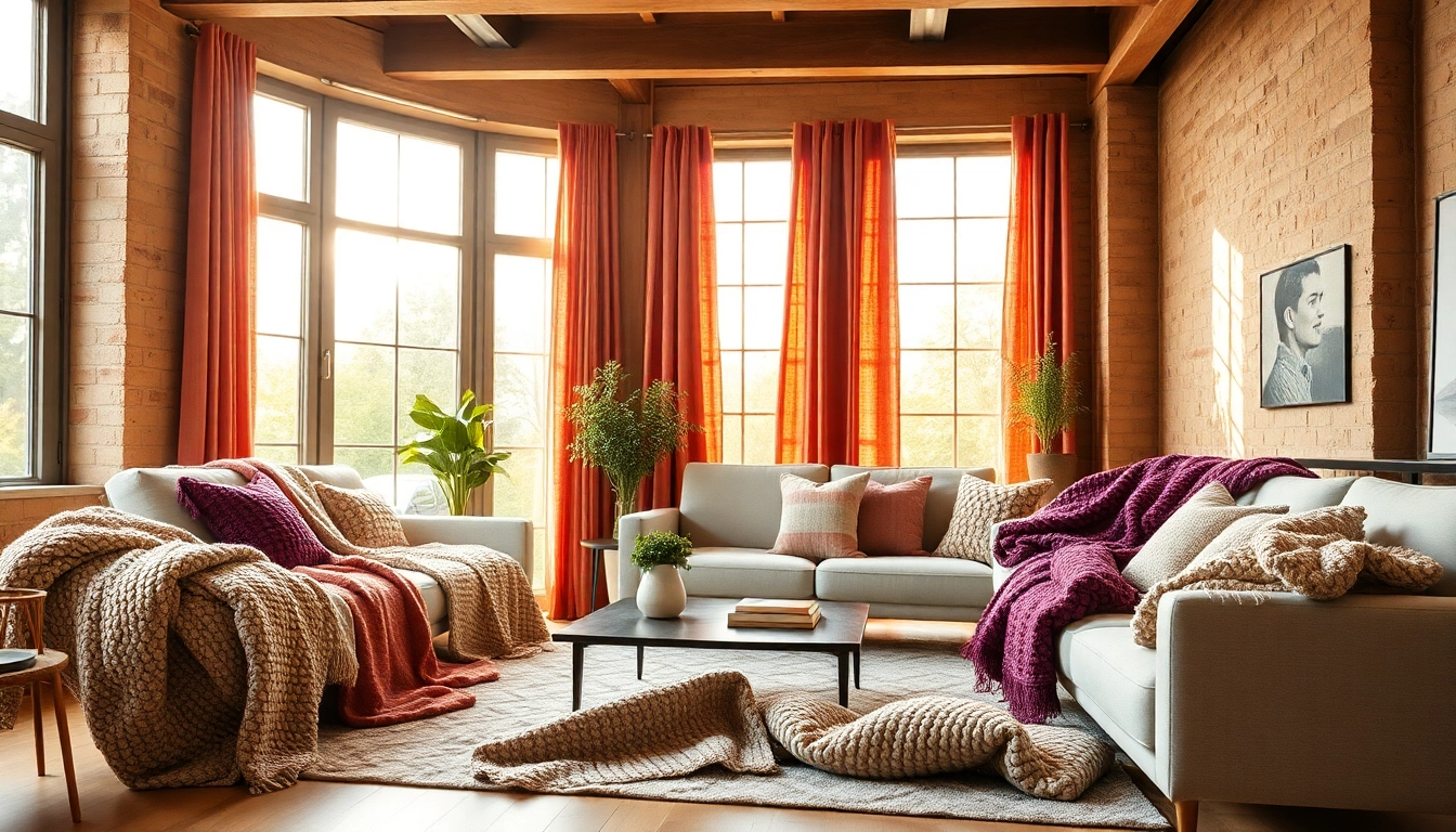 Bouclé stoffen in een stijlvolle woonkamer met warme, natuurlijke verlichting.