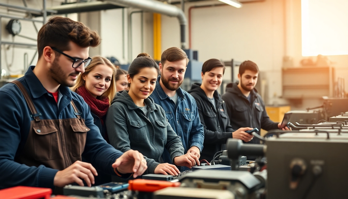 Engaged students in a Trade School In Tennessee showing hands-on skills development.
