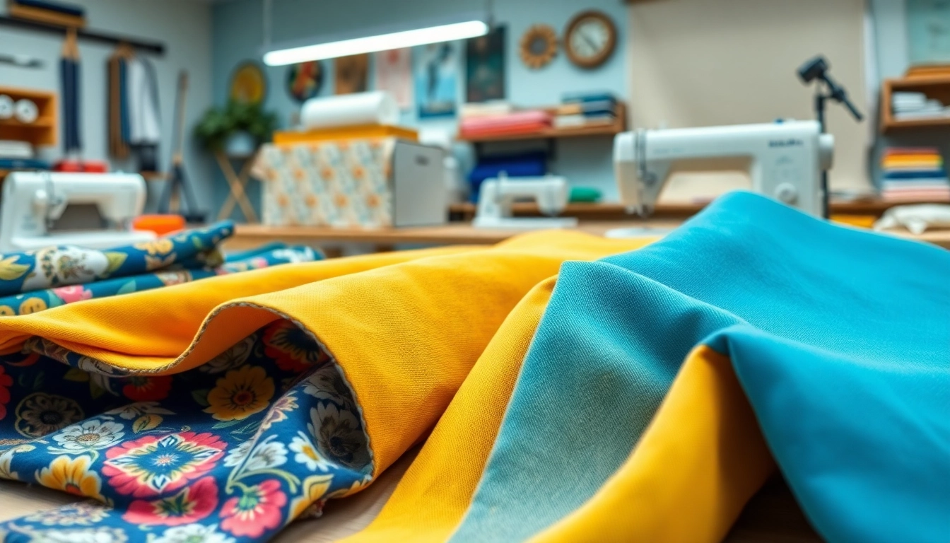 Verken canvas stoffen met diverse kleuren en texturen in een creatieve werkruimte.