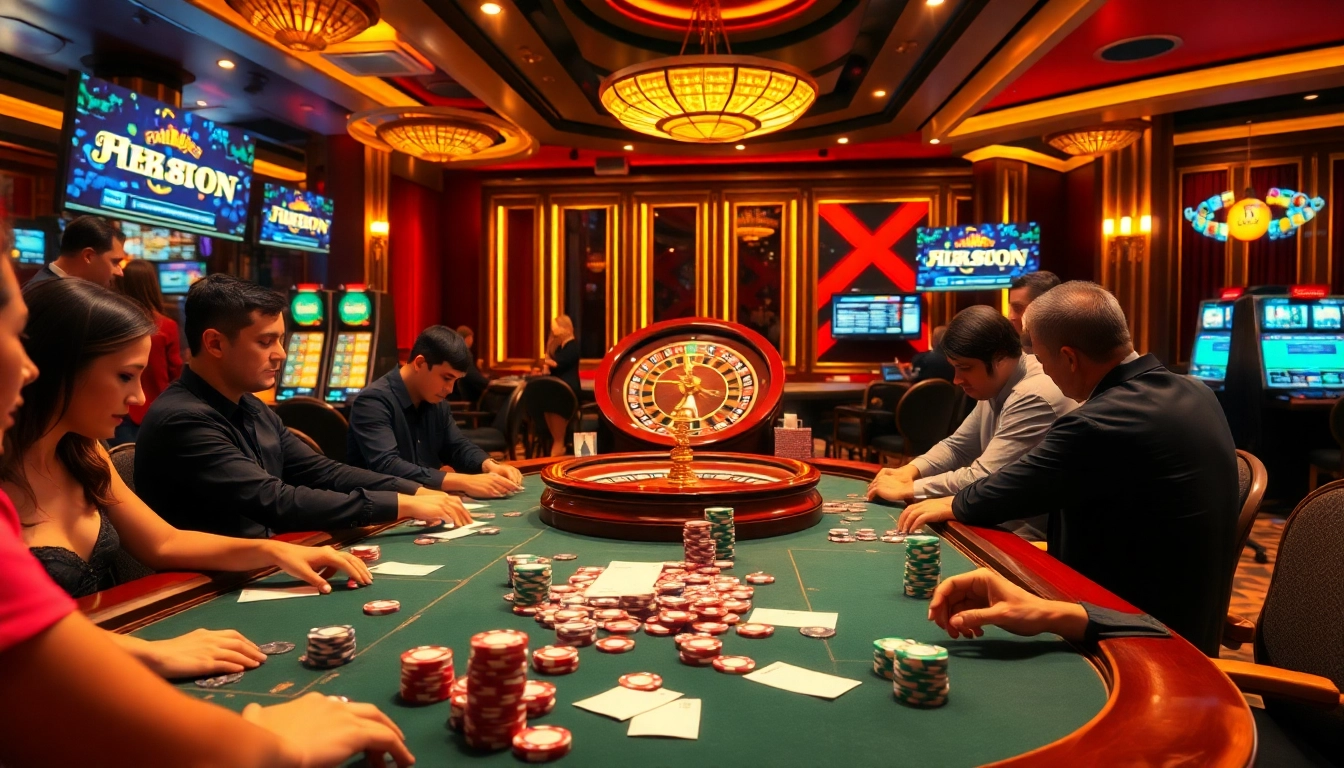 Exciting casino scene featuring players at a table, brought by https://shbet.law/ showcasing vibrant action.