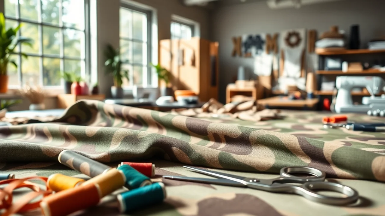 De veelzijdigheid van legerprint stof in mode en interieur