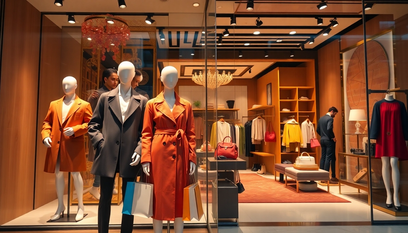 레플리카 쇼핑몰에서 고급스러운 복제품 아이템이 전시된 모습